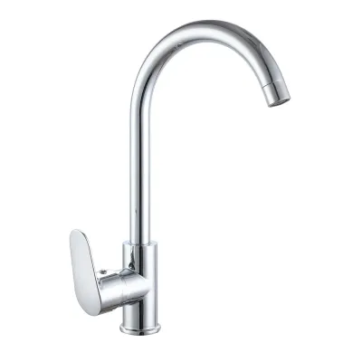 VRL419-11 кухня одноваж. поворот. вилив сплав гайка ?35 (хром) {10/1}