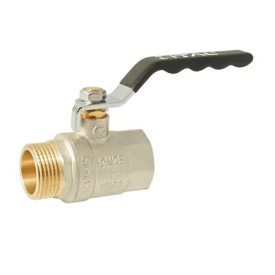 Кран кульовий ITAL PN40 1" вн.-зов., ручка, нікель