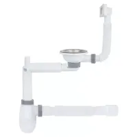 KT1117 кухня 3 1/2*40, різьб. телескоп. випуск, універсал. підкл. приладів, гофра 40*40/50 {20}