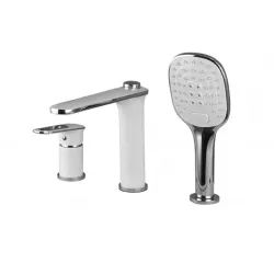 Змішувач для ванни на борт Frap F1149, білий/хром