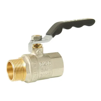 Кран кульовий ITAL PN40 3/4" вн.-зов., ручка, нікель