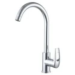 VRL413-03 кухня одноваж. поворот. вилив сплав гайка ?35 (хром) {10/1}