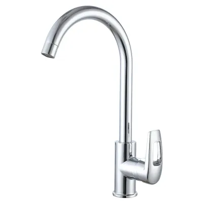 VRL413-03 кухня одноваж. поворот. вилив сплав гайка ?35 (хром) {10/1}