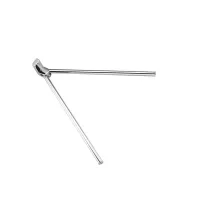 Рушникотримач поворотний подвійний Frap F1812 з 2-ма накладками, 382 мм, білий/хром