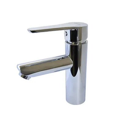 SUN1A-01 умивальник одноваж. лит. вилив нерж. сталь гайка ?35 (хром)** {10/1}