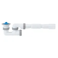 D1013 душ. піддон з ревізією 1 1/2, різьб. випуск, гофротруба 40*40/50 {45}