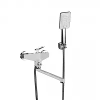 Змішувач для ванни Frap F2258, білий/хром Змішувач для ванни Frap F2258, білий/хром