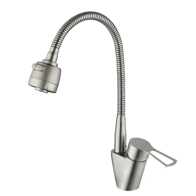 POD4D-16 кухня одноваж. рефлектор. вилив нерж. сталь гайка ?35 (сатин) {10/1}