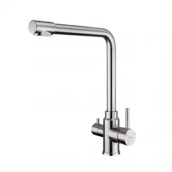 Змішувач для кухні на дві води Frap F43899-1, сатин Змішувач для кухні на дві води Frap F43899-1, сатин