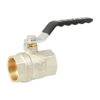 Кран кульовий ITAL PN25 1 1/2" вн.-вн., ручка, нікель