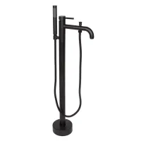 Підлоговий змішувач для ванни WEZER EKO19A-01-BLACK, нержавіюча сталь, чорний