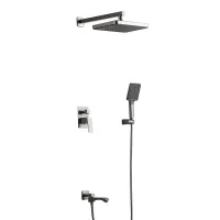 F7176-9 душ. система вбуд. 3х функц. одноваж. лат. ?35 (гангрей) {4/1}