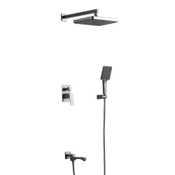 F7176-9 душ. система вбуд. 3х функц. одноваж. лат. ?35 (гангрей) {4/1}