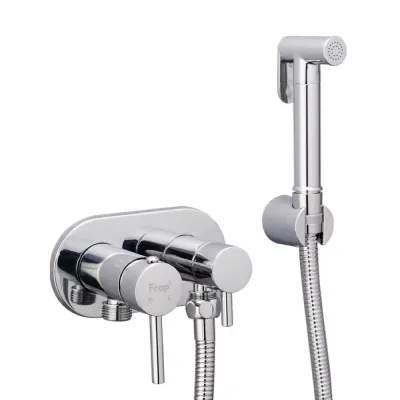 Гігієнічний душ Frap F7508 з приладовим краном 1/2", хром Гігієнічний душ Frap F7508 з приладовим краном 1/2", хром