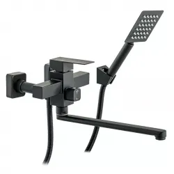 Змішувач для ванни WEZER PRO7-02-BLACK поворотний Змішувач для ванни WEZER PRO7-02-BLACK поворотний