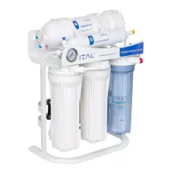 Фільтр зворотного осмосу ITAL 5-300P п'ятиступенева система очищення, помпа, мембрана 300 галон (IT-RO5-300P) Фільтр зворотного осмосу ITAL 5-300P п'ятиступенева система очищення, помпа, мембрана 300 галон (IT-RO5-300P)