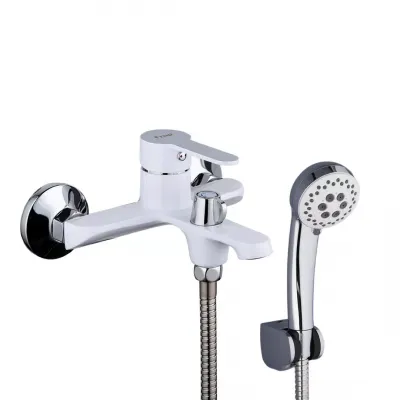 Змішувач для ванни Frap F3241, білий/хром Змішувач для ванни Frap F3241, білий/хром