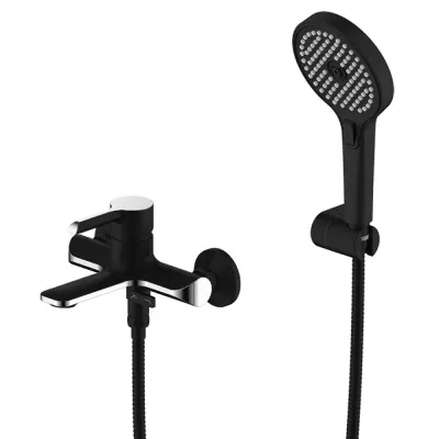 Змішувач для ванни GAPPO G3203-6, чорний/хром Змішувач для ванни GAPPO G3203-6, чорний/хром