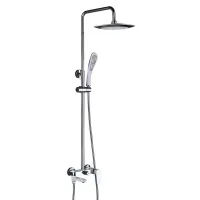 Душова система GAPPO G2448, вилив - перемикач на лійку, білий/хром Душова система GAPPO G2448, вилив - перемикач на лійку, білий/хром