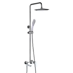 Душова система GAPPO G2448, вилив - перемикач на лійку, білий/хром Душова система GAPPO G2448, вилив - перемикач на лійку, білий/хром