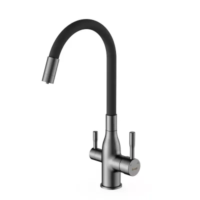 Змішувач для кухні під фільтр Frap F4396-15 з гнучким виливом Змішувач для кухні під фільтр Frap F4396-15 з гнучким виливом