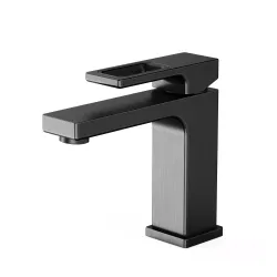 Змішувач для умивальника GAPPO G1017-9, збройова сталь Змішувач для умивальника GAPPO G1017-9, збройова сталь