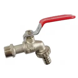 Кран для поливу 3/4" V&G Optima (червона ручка){ {18}