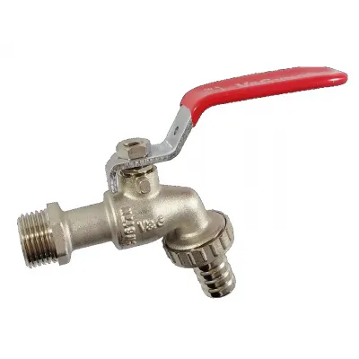 Кран для поливу 3/4" V&G Optima (червона ручка){ {18}