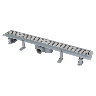 IT13-FT01/800 ITAL Душовий трап 800*70*67 мм ABS пластик, сірий (блістер) {5/1}