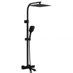 Душова система з термостатом GAPPO G2407-60 вилив - перемикач на лійку, 3-функції, чорний Душова система з термостатом GAPPO G2407-60 вилив - перемикач на лійку, 3-функції, чорний