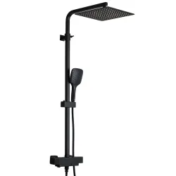 Душова система GAPPO G2417-60 термостат, вилив - перемикач на лійку, чорний Душова система GAPPO G2417-60 термостат, вилив - перемикач на лійку, чорний