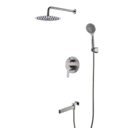 Вбудована система для душу GAPPO G7199-30 з 3-функціями, вилив - перемикач на лійку, нержавіюча сталь Вбудована система для душу GAPPO G7199-30 з 3-функціями, вилив - перемикач на лійку, нержавіюча сталь
