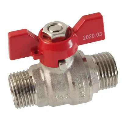 Кран кульовий V&G Optima    1/2" ЗЗ (червоний метелик) {20}