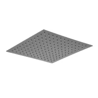 WKY-21-GUNGREY лійка душова стельова квад. 200*200мм нерж. сталь (збройова сталь) WEZER {30/1}
