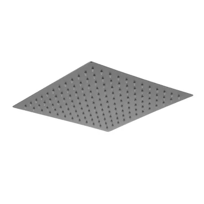 WKY-21-GUNGREY лійка душова стельова квад. 200*200мм нерж. сталь (збройова сталь) WEZER {30/1}