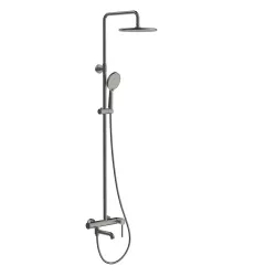 G2406-9 душ. система 3х функц. одноваж. лат. Ø35 (гангрей) {3/1}