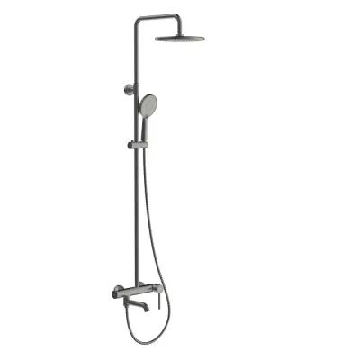 G2406-9 душ. система 3х функц. одноваж. лат. Ø35 (гангрей) {3/1}