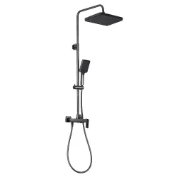 F2484-9 душ. система 3х функц. одноваж. поворот. вилив лат. корпус Ø35 (гангрей) {4/1} F2484-9 душ. система 3х функц. одноваж. поворот. вилив лат. корпус Ø35 (гангрей) {4/1}