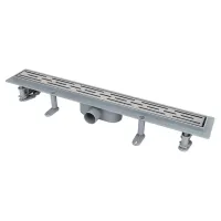 IT13-FT01/400 ITAL Душовий трап 400*70*67 мм ABS пластик, сірий (блістер) {5/1}