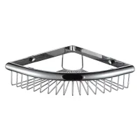 Полиця кутова Frap F352, 240х60 мм, нержавіюча сталь, хром