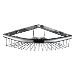 Полиця кутова Frap F352, 240х60 мм, нержавіюча сталь, хром