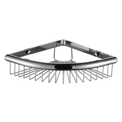 Полиця кутова Frap F352, 240х60 мм, нержавіюча сталь, хром