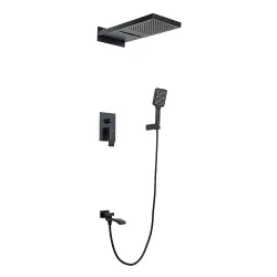 G7107-76 душ. система вбуд. 4х функц. одноваж. лат. Ø35 (чорний) {2/1}