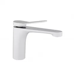 Змішувач для умивальника Frap F1045, білий/хром Змішувач для умивальника Frap F1045, білий/хром