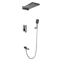 G7107-79 душ. система вбуд. 3х функц. одноваж. лат. Ø35 (гангрей) {2/1}