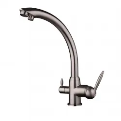 Змішувач для кухні на дві води Frap F4399-5, сатин Змішувач для кухні на дві води Frap F4399-5, сатин