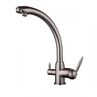 Змішувач для кухні на дві води Frap F4399-5, сатин Змішувач для кухні на дві води Frap F4399-5, сатин