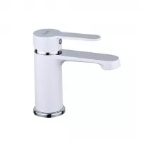 Змішувач для умивальника Frap F1041, білий/хром Змішувач для умивальника Frap F1041, білий/хром