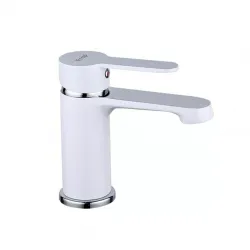 Змішувач для умивальника Frap F1041, білий/хром Змішувач для умивальника Frap F1041, білий/хром