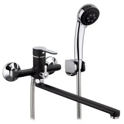 Змішувач для ванни Frap F2242, чорний/хром Змішувач для ванни Frap F2242, чорний/хром